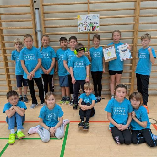 PReisverteilung 3. Platz- Die Kinder erhielten Urkunden und einen Schlüsselanhänger