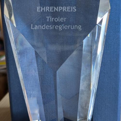Der Glaspokal für den 2. Platz