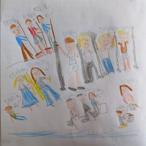 Zeichnung eines Kindes zum Stompworkshop