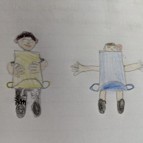 Zeichnung eines Kindes zum Stompworkshop