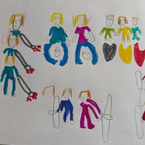 Zeichnung eines Kindes zum Stompworkshop
